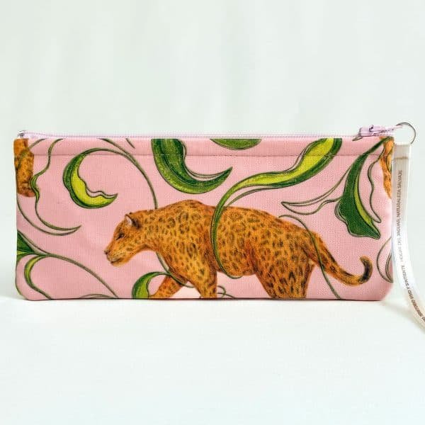 Cartuchera - Hogar del Jaguar, Naturaleza Salvaje Rosa - Pequeño