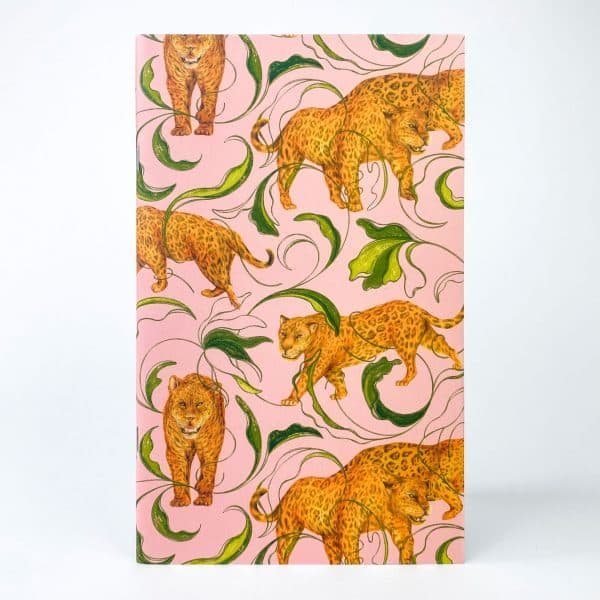 Cuaderno cosido - Hogar del Jaguar, Naturaleza Salvaje Rosa