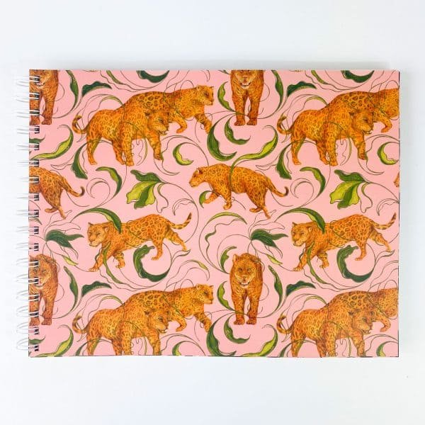Libreta de dibujo - Hogar del Jaguar, Naturaleza Salvaje Rosa