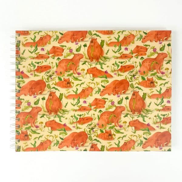 Libreta de dibujo - Esteros y Chigüiros, Paisaje Vivo Crema