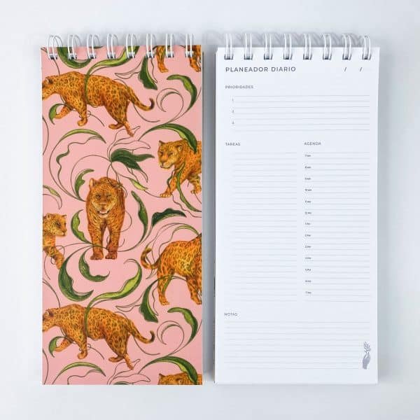 Planeador Diario - Hogar del Jaguar, Naturaleza Salvaje Rosa