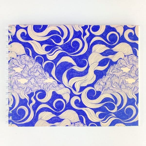 Libreta de dibujo - El Fluir natural del Agua, movimiento cíclico y vital - Noche