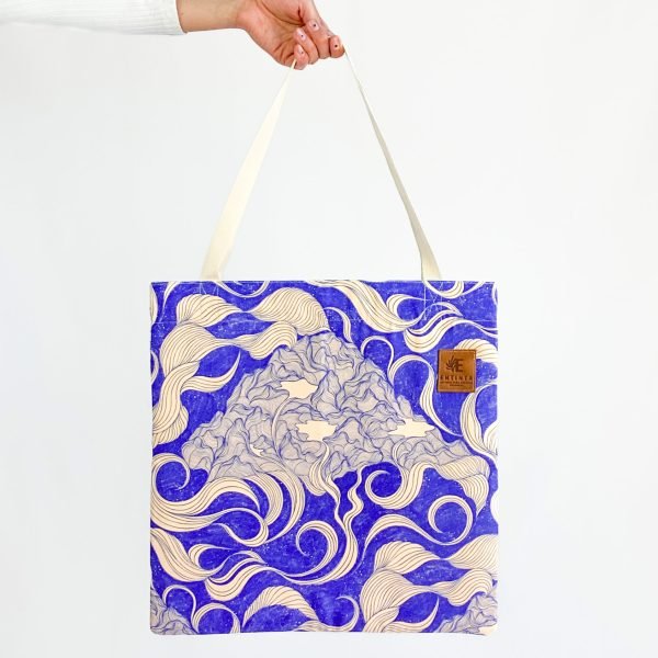 Tote bag - El Fluir natural del Agua, movimiento cíclico y vital - Noche