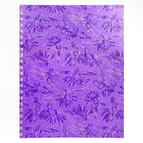 Cuaderno 80 hojas - Colibríes, mensajeros del mundo natural y espiritual - Cuadriculado (puntos), Carta - 21.5 x 28 cm