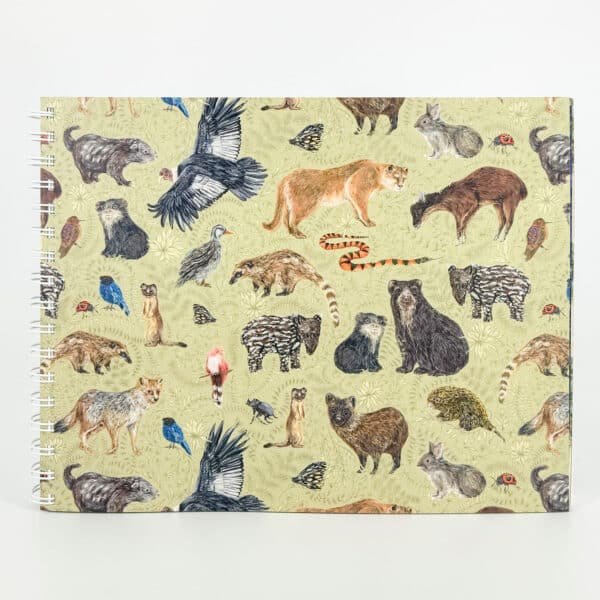 Libreta de dibujo - Fauna Silvestre en las Montañas de Fuego - Día