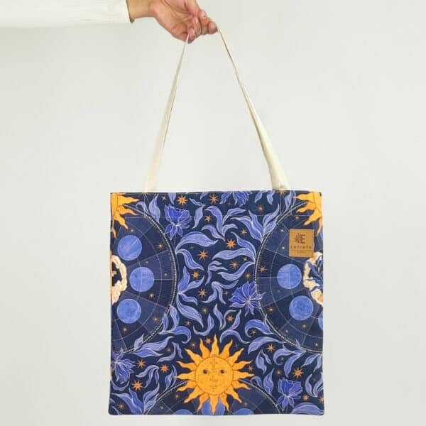 Tote bag - El Mundo Celeste, manifestación cíclica de la naturaleza - Noche