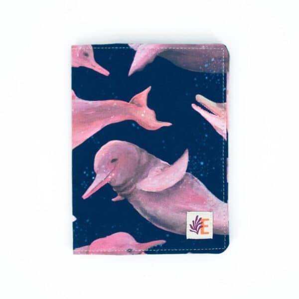 Porta pasaporte - Las Toninas, Delfines de Río - Azul