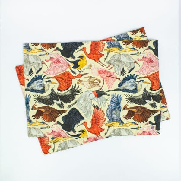 Individuales 2u - Tierra de Aves, Diversidad de Vida y Color - Crema