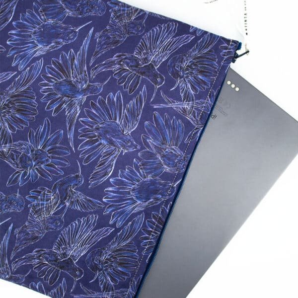 Estuche - Colibríes, mensajeros del mundo natural y espiritual azul - Tablet 11" (31 x 23 cm)