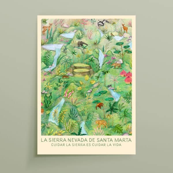 Póster ilustrado - La Sierra Nevada de Santa Marta